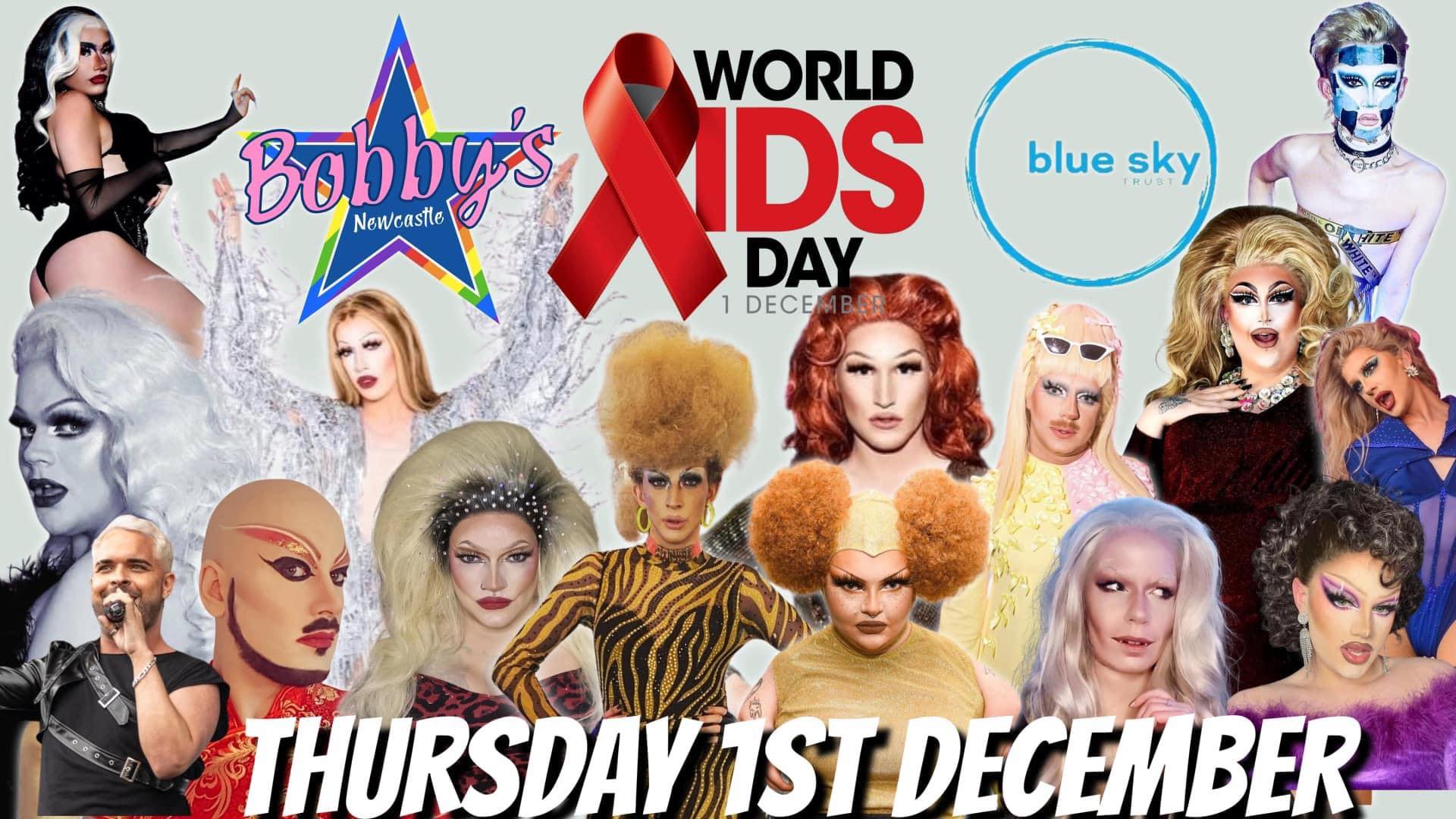 Poster for Bobby's World AIDS Day Fundraiser 2022