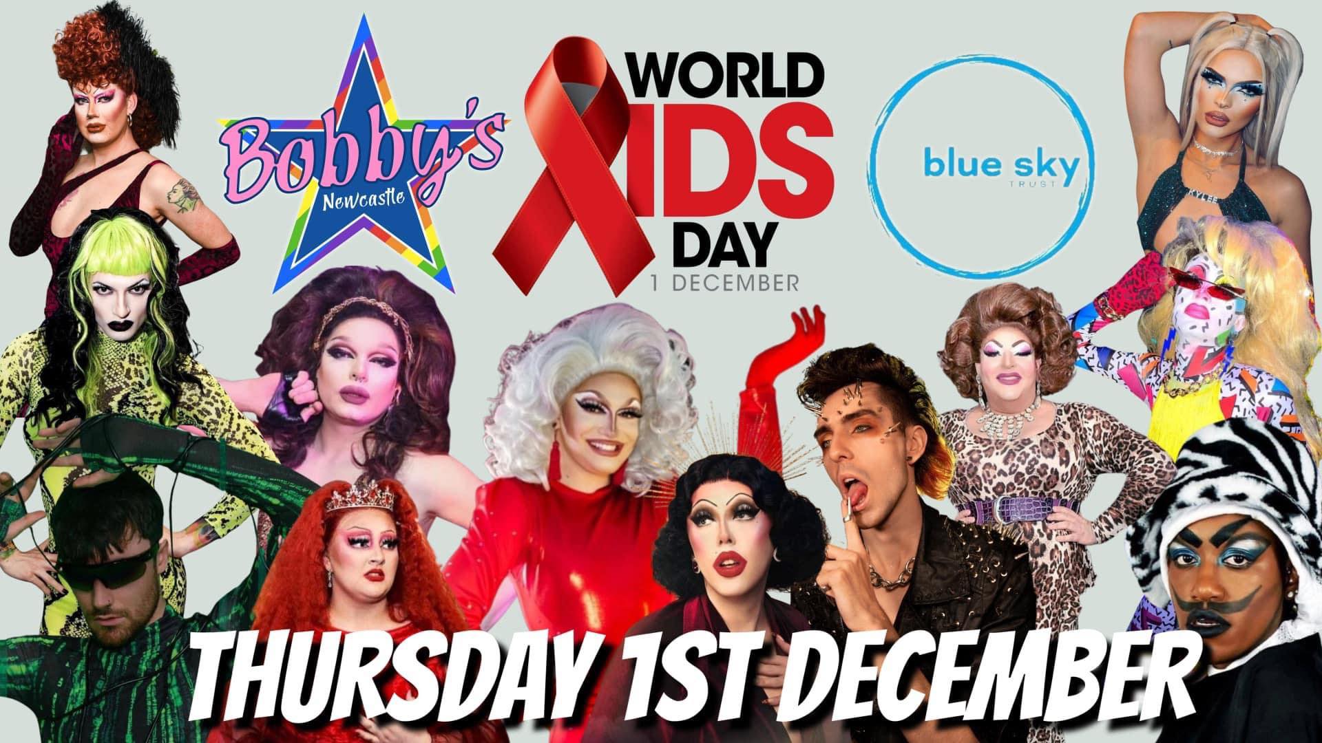 Poster for Bobby's World AIDS Day Fundraiser 2022